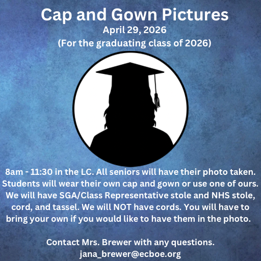 Cap and Gown photos April 29th